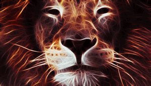 Gif animé lion langue